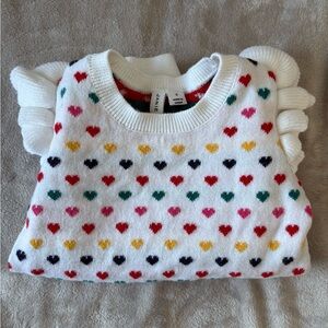*NWOT* Janie and Jack Heart Sweater (size 4)